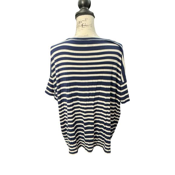 Cabi Women’s Navy & White Striped Tee - Size Small (SKU 0246) - Picture 3 of 10
